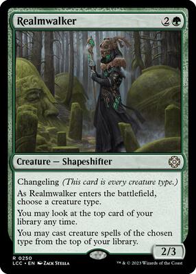 Realmwalker card from Commander: The Lost Caverns of Ixalan