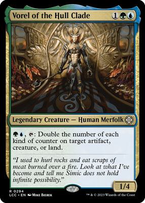 Vorel of the Hull Clade card from Commander: The Lost Caverns of Ixalan