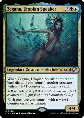 Zegana, Utopian Speaker card from Commander: The Lost Caverns of Ixalan