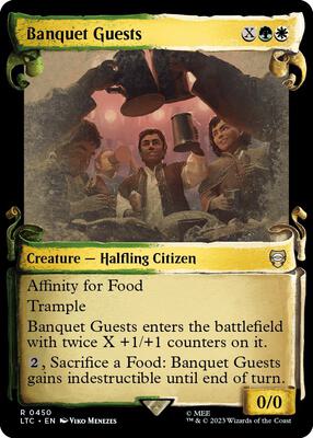 Banquet Guests (Showcase Scrolls) card from Commander: The Lord of the Rings: Tales of Middle-earth