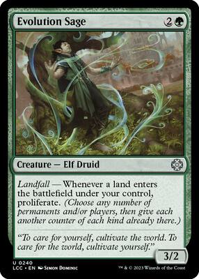 Evolution Sage card from Commander: The Lost Caverns of Ixalan