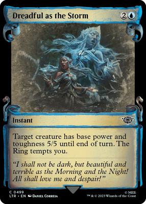 Dreadful as the Storm (Showcase Scrolls) card from Universes Beyond: The Lord of the Rings: Tales of Middle-earth