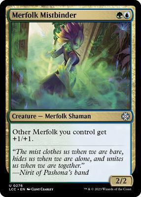Merfolk Mistbinder card from Commander: The Lost Caverns of Ixalan
