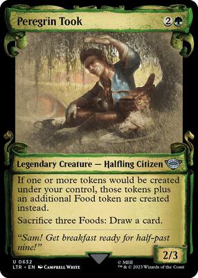 Peregrin Took (Showcase Scrolls) card from Universes Beyond: The Lord of the Rings: Tales of Middle-earth
