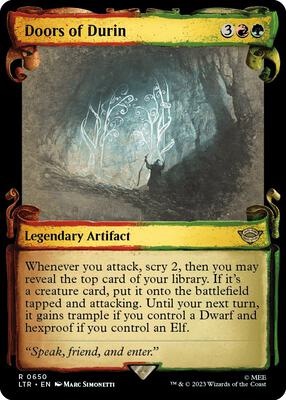 Doors of Durin (Showcase Scrolls) card from Universes Beyond: The Lord of the Rings: Tales of Middle-earth