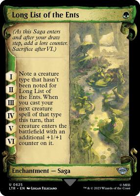 Long List of the Ents (Showcase Scrolls) card from Universes Beyond: The Lord of the Rings: Tales of Middle-earth
