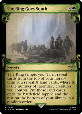 The Ring Goes South (Showcase Scrolls) card from Universes Beyond: The Lord of the Rings: Tales of Middle-earth