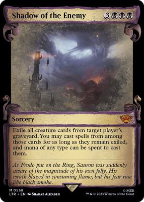Shadow of the Enemy (Showcase Scrolls) card from Universes Beyond: The Lord of the Rings: Tales of Middle-earth