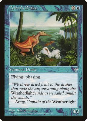 Teferi's Drake card from Mirage