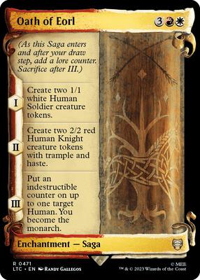 Oath of Eorl (Showcase Scrolls) card from Commander: The Lord of the Rings: Tales of Middle-earth