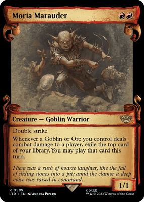 Moria Marauder (Showcase Scrolls) card from Universes Beyond: The Lord of the Rings: Tales of Middle-earth