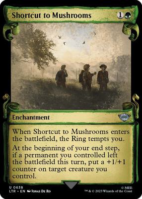 Shortcut to Mushrooms (Showcase Scrolls) card from Universes Beyond: The Lord of the Rings: Tales of Middle-earth
