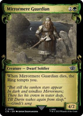 Mirrormere Guardian (Showcase Scrolls) card from Universes Beyond: The Lord of the Rings: Tales of Middle-earth