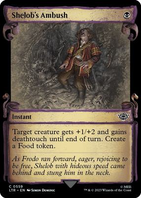 Shelob's Ambush (Showcase Scrolls) card from Universes Beyond: The Lord of the Rings: Tales of Middle-earth