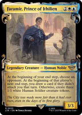 Faramir, Prince of Ithilien (Showcase Scrolls) card from Universes Beyond: The Lord of the Rings: Tales of Middle-earth