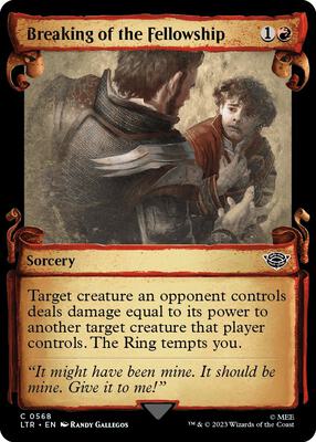 Breaking of the Fellowship (Showcase Scrolls) card from Universes Beyond: The Lord of the Rings: Tales of Middle-earth