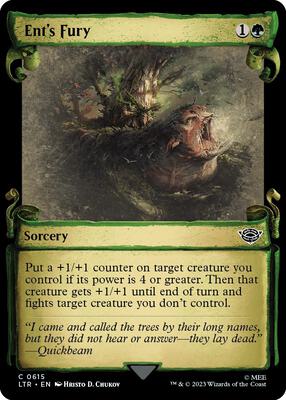 Ent's Fury (Showcase Scrolls) card from Universes Beyond: The Lord of the Rings: Tales of Middle-earth