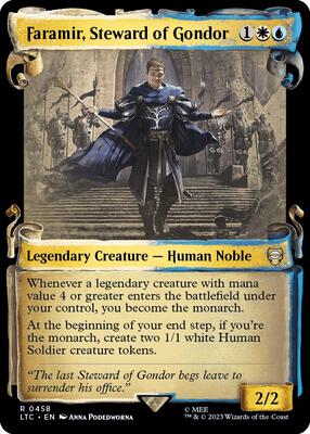 Faramir, Steward of Gondor (Showcase Scrolls) card from Commander: The Lord of the Rings: Tales of Middle-earth