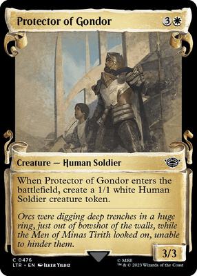 Protector of Gondor (Showcase Scrolls) card from Universes Beyond: The Lord of the Rings: Tales of Middle-earth