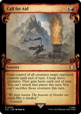 Call for Aid (Showcase Scrolls) card from Commander: The Lord of the Rings: Tales of Middle-earth