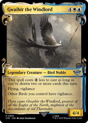 Gwaihir the Windlord (Showcase Scrolls) card from Universes Beyond: The Lord of the Rings: Tales of Middle-earth