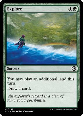 Explore card from Commander: The Lost Caverns of Ixalan