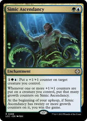 Simic Ascendancy card from Commander: The Lost Caverns of Ixalan