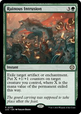 Ruinous Intrusion card from Commander: The Lost Caverns of Ixalan