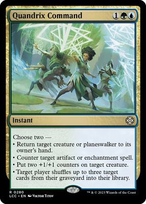 Quandrix Command card from Commander: The Lost Caverns of Ixalan