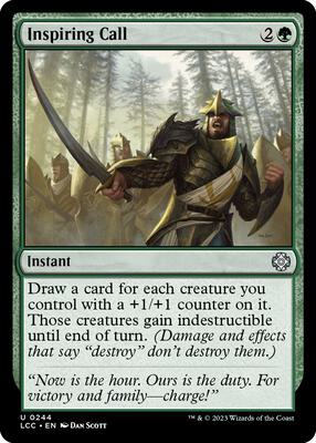 Inspiring Call card from Commander: The Lost Caverns of Ixalan