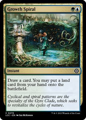 Growth Spiral card from Commander: The Lost Caverns of Ixalan