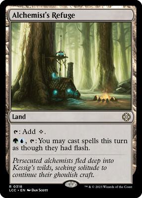 Alchemist's Refuge card from Commander: The Lost Caverns of Ixalan