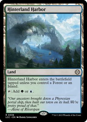 Hinterland Harbor card from Commander: The Lost Caverns of Ixalan