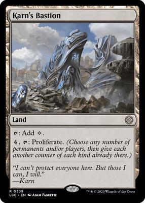 Karn's Bastion card from Commander: The Lost Caverns of Ixalan