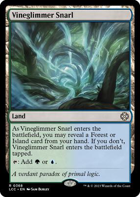 Vineglimmer Snarl card from Commander: The Lost Caverns of Ixalan