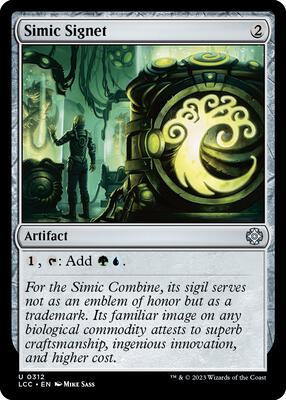 Simic Signet card from Commander: The Lost Caverns of Ixalan