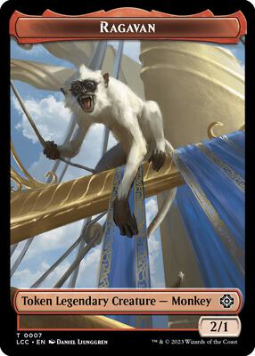 Ragavan // Treasure Double-Sided Token card from Commander: The Lost Caverns of Ixalan