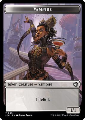 Vampire (0014) // Vampire Demon Double-Sided Token card from Commander: The Lost Caverns of Ixalan