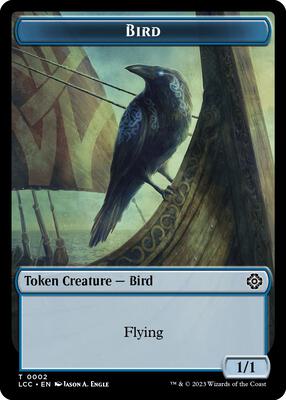 Bird // Merfolk (0003) Double-Sided Token card from Commander: The Lost Caverns of Ixalan