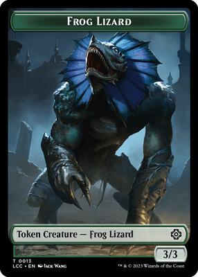 Frog Lizard // Merfolk (0003) Double-Sided Token card from Commander: The Lost Caverns of Ixalan