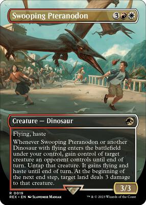 Swooping Pteranodon (Borderless) card from Universes Beyond: Jurassic World Collection