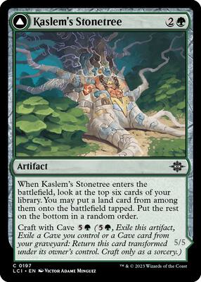 Kaslem's Stonetree card from The Lost Caverns of Ixalan