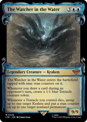 The Watcher in the Water (Showcase Scrolls) card from Universes Beyond: The Lord of the Rings: Tales of Middle-earth