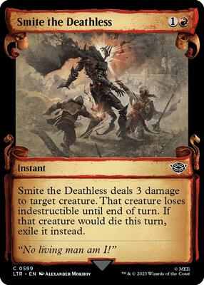 Smite the Deathless (Showcase Scrolls) card from Universes Beyond: The Lord of the Rings: Tales of Middle-earth