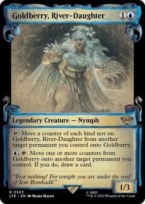Goldberry, River-Daughter (Showcase Scrolls) card from Universes Beyond: The Lord of the Rings: Tales of Middle-earth