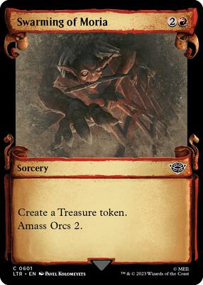 Swarming of Moria (Showcase Scrolls) card from Universes Beyond: The Lord of the Rings: Tales of Middle-earth