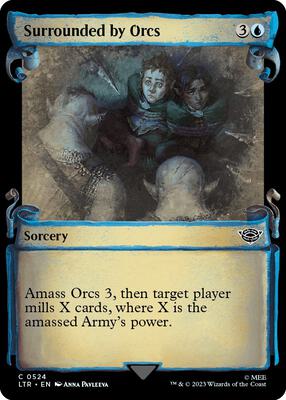 Surrounded by Orcs (Showcase Scrolls) card from Universes Beyond: The Lord of the Rings: Tales of Middle-earth