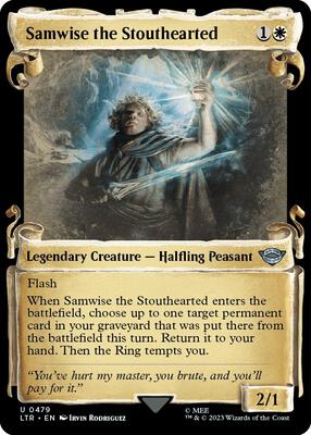 Samwise the Stouthearted (Showcase Scrolls) card from Universes Beyond: The Lord of the Rings: Tales of Middle-earth