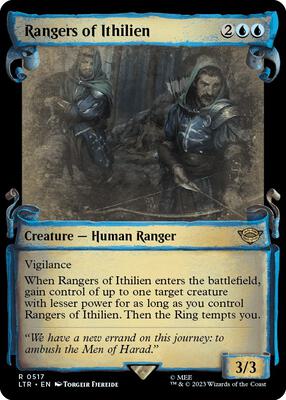 Rangers of Ithilien (Showcase Scrolls) card from Universes Beyond: The Lord of the Rings: Tales of Middle-earth
