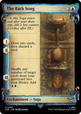 The Bath Song (Showcase Scrolls) card from Universes Beyond: The Lord of the Rings: Tales of Middle-earth
